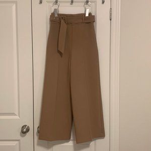 Zara High Waisted Wide Leg Belted Pant